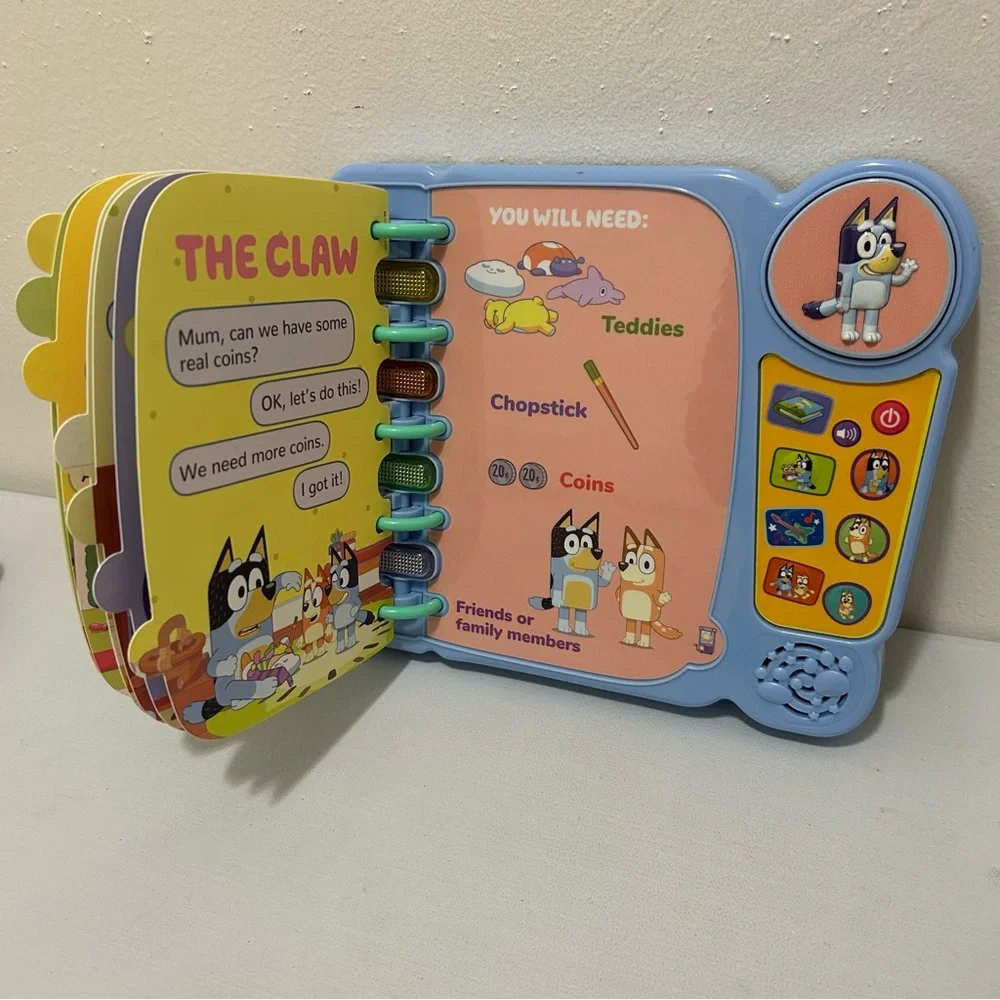 VTech Bluey’s Book of Games - Blue Interactive Learning Toy